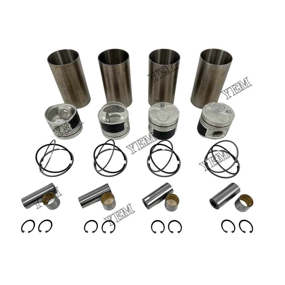 For Hyundai 4 pcs D4BB Overhaul Kit Liner Piston With Ring diesel engine parts