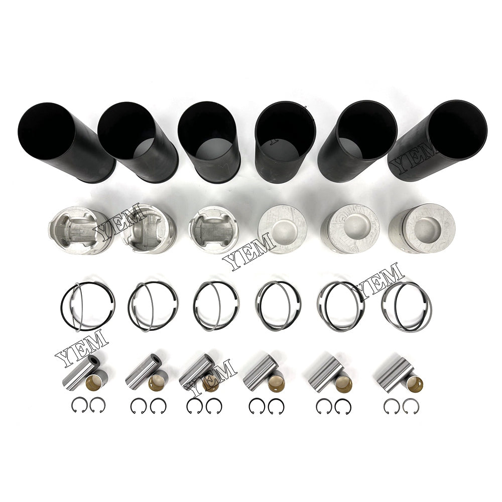 For Hino 6 pcs H07D Overhaul Kit Liner Piston With Ring 13216-2260 diesel engine parts