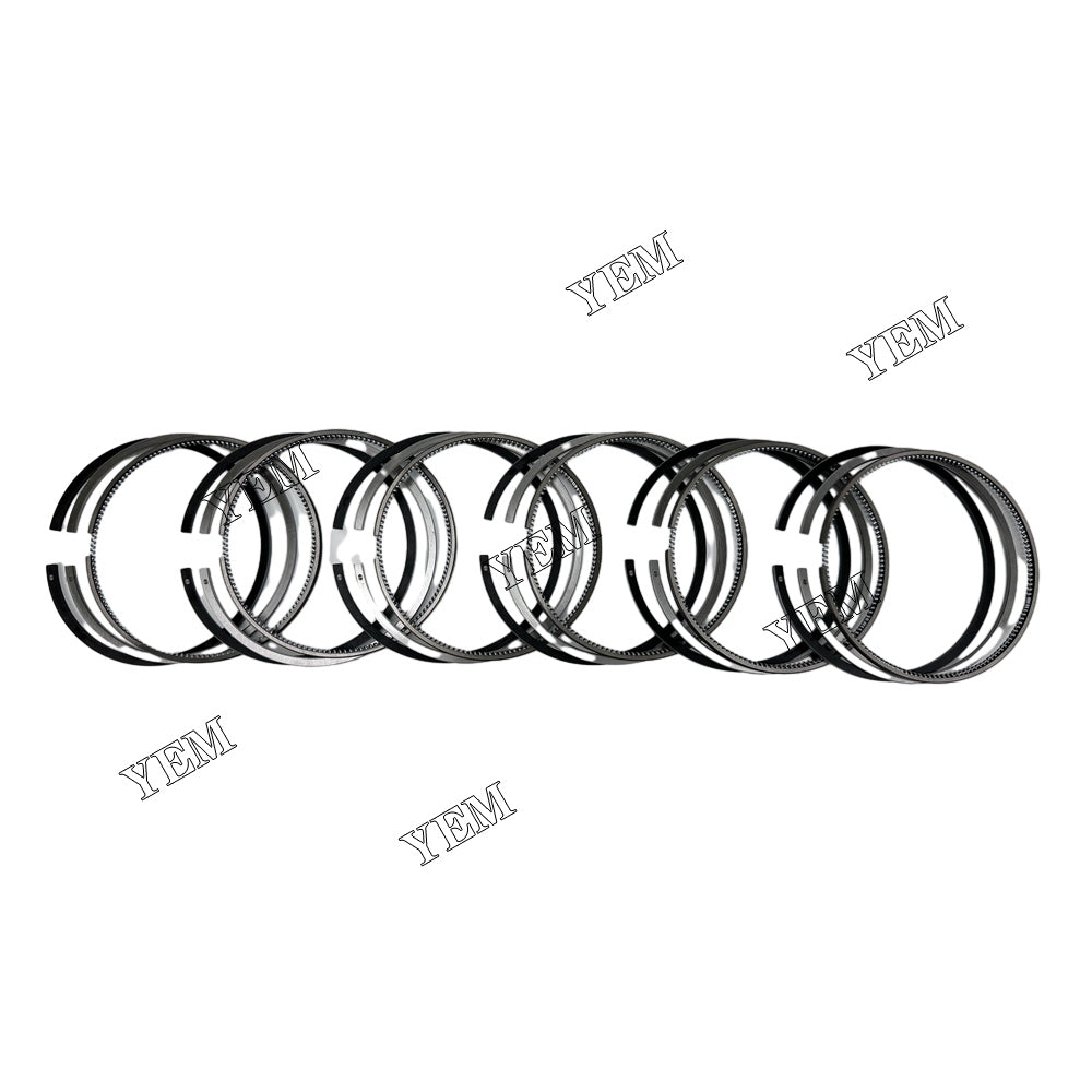 For Hino 6 pcs H07D Piston Rings Set STD 3*2*4 diesel engine parts