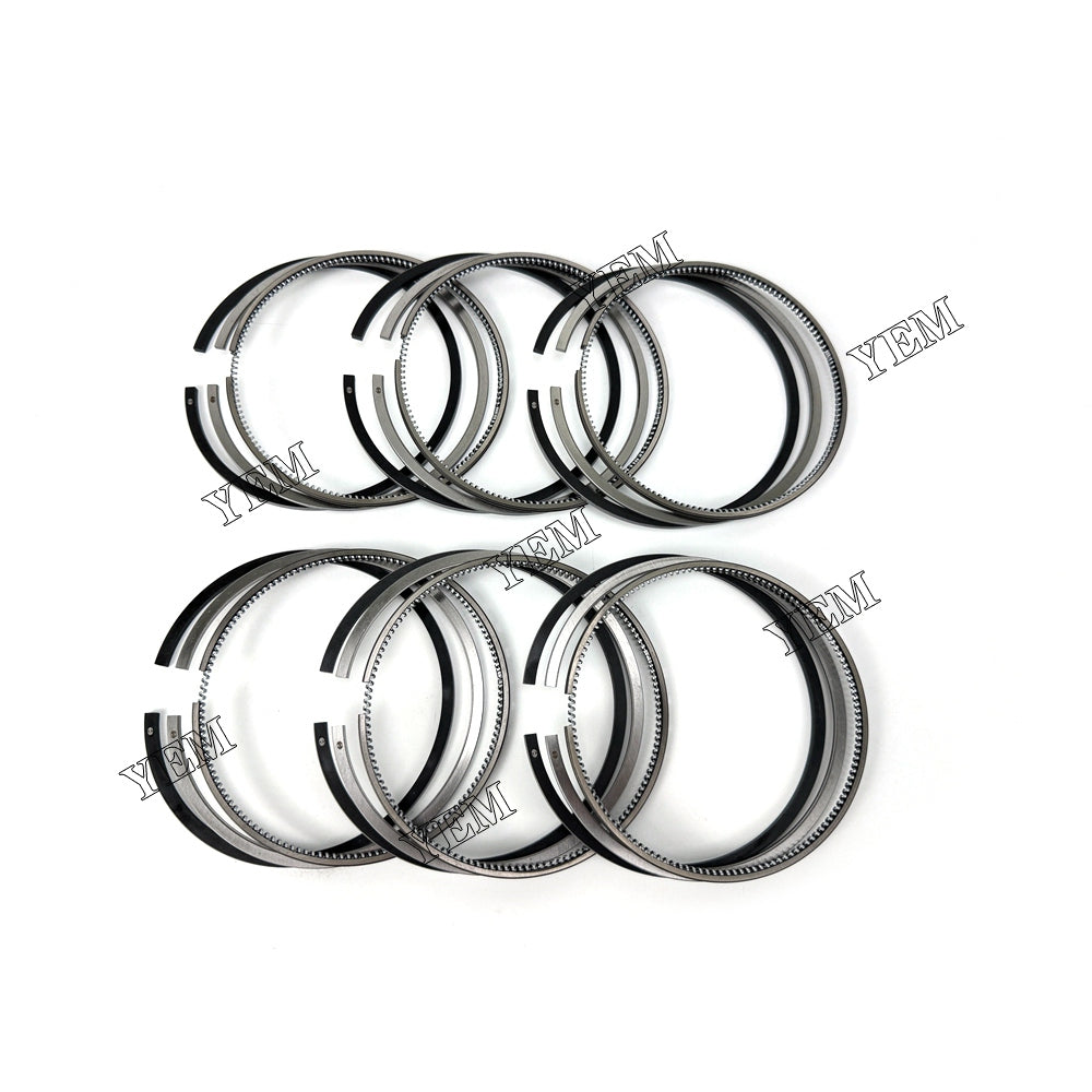 For Hino 6 pcs H07D Piston Rings Set STD 3*2*4 diesel engine parts