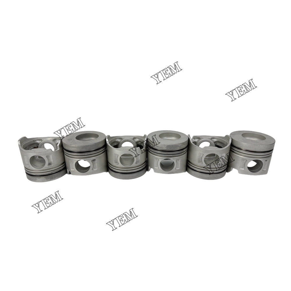 For Hino 6 pcs H07D Piston & Pin & Snap STD 13216-2260 diesel engine parts