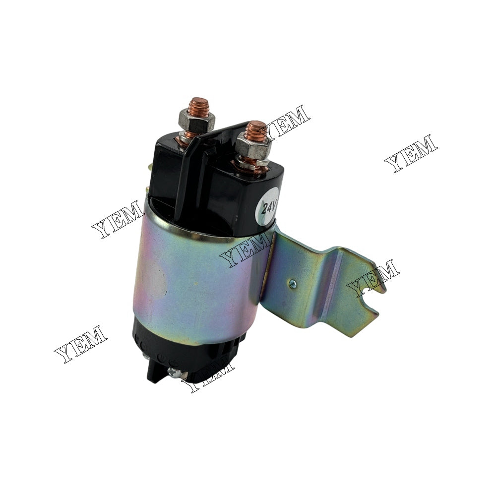For Doosan DL250TC Fuel Shutoff Solenoid 24V 301202-00153 diesel engine parts