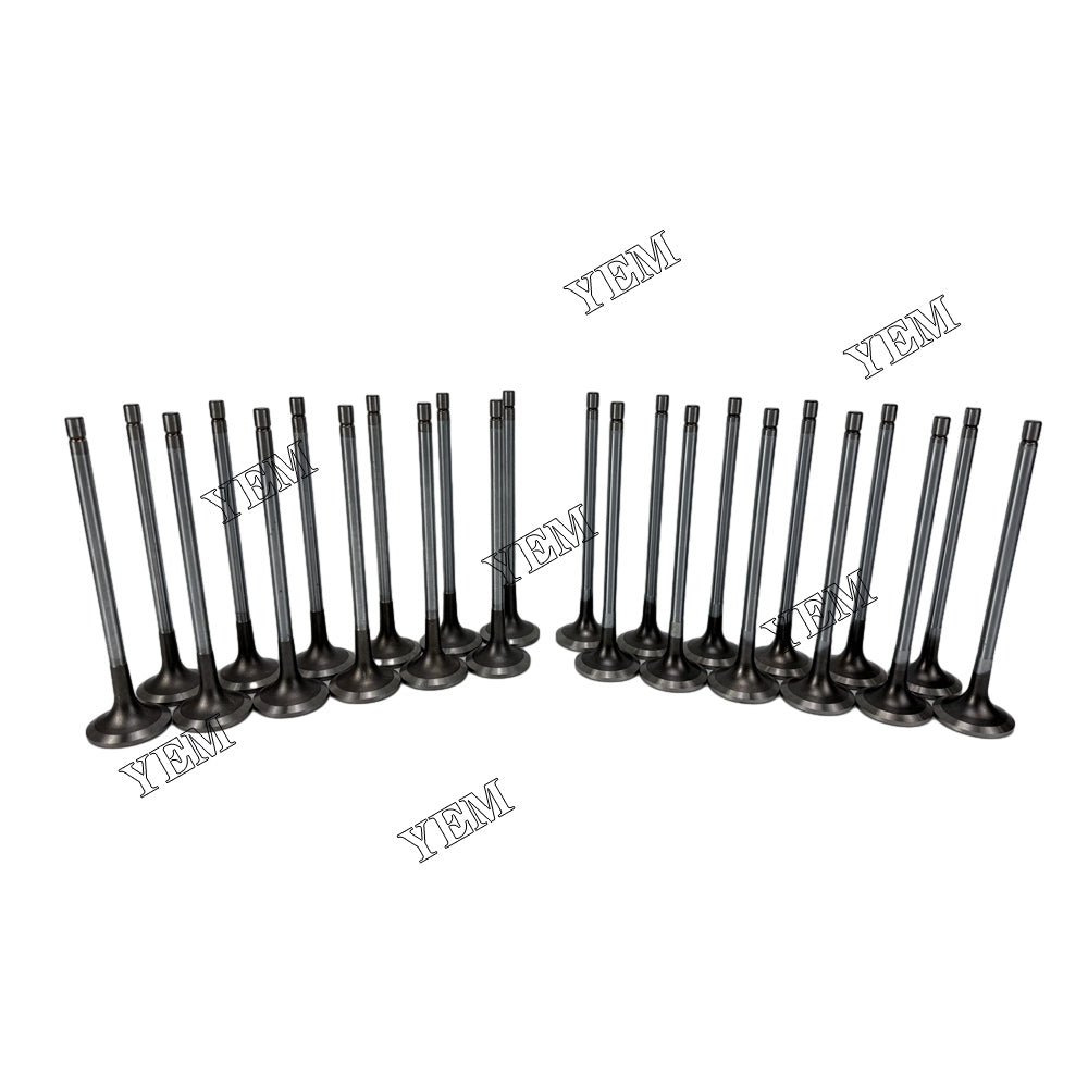 For Cummins 12 pcs QSK60 Intake Exhaust Valve diesel engine parts