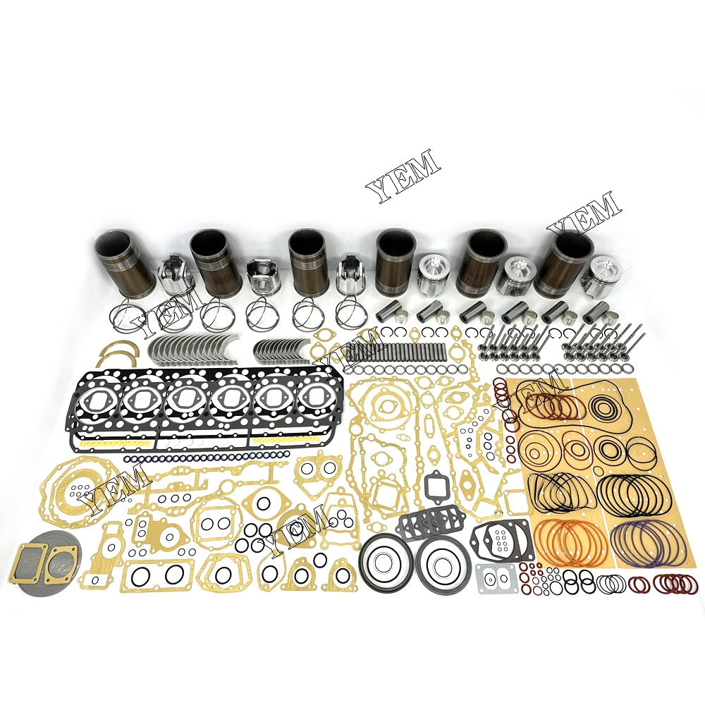 For Caterpillar 6x Overhaul Rebuild Kit With Gasket Set Bearing&Valve Train 3406 Engine Parts