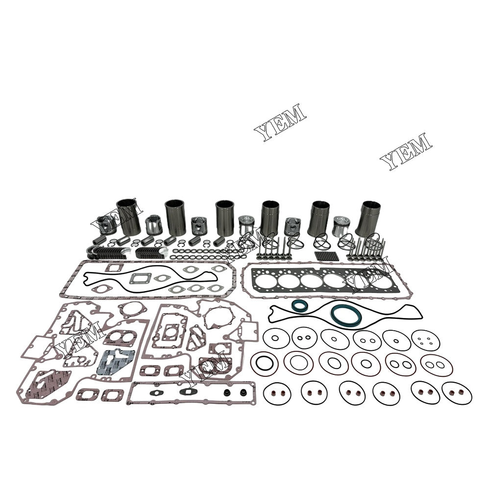 For John Deere 6x Overhaul Rebuild Kit With Gasket Set Bearing&Valve Train 6068 Engine Parts