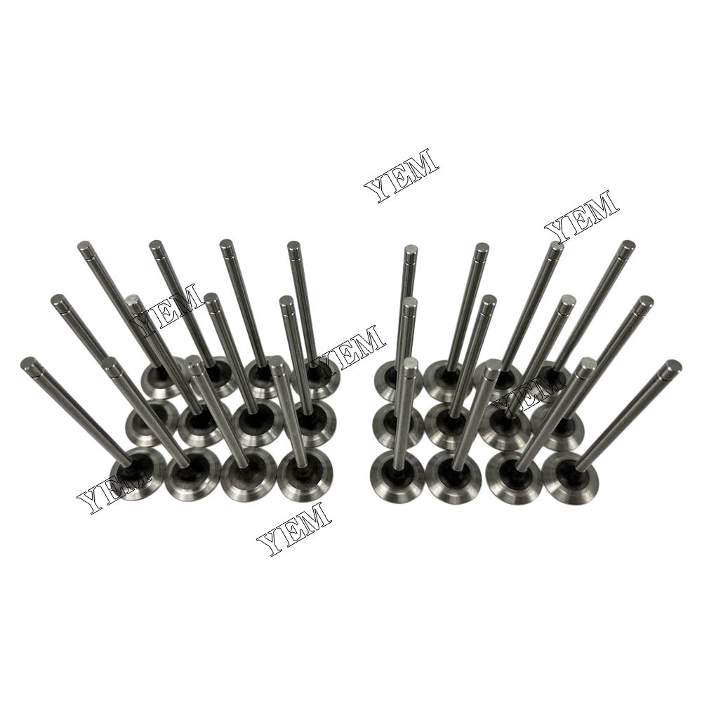 For John Deere 24 PCS Intake Exhaust Valve R518806+R524875 6068 Engine Parts