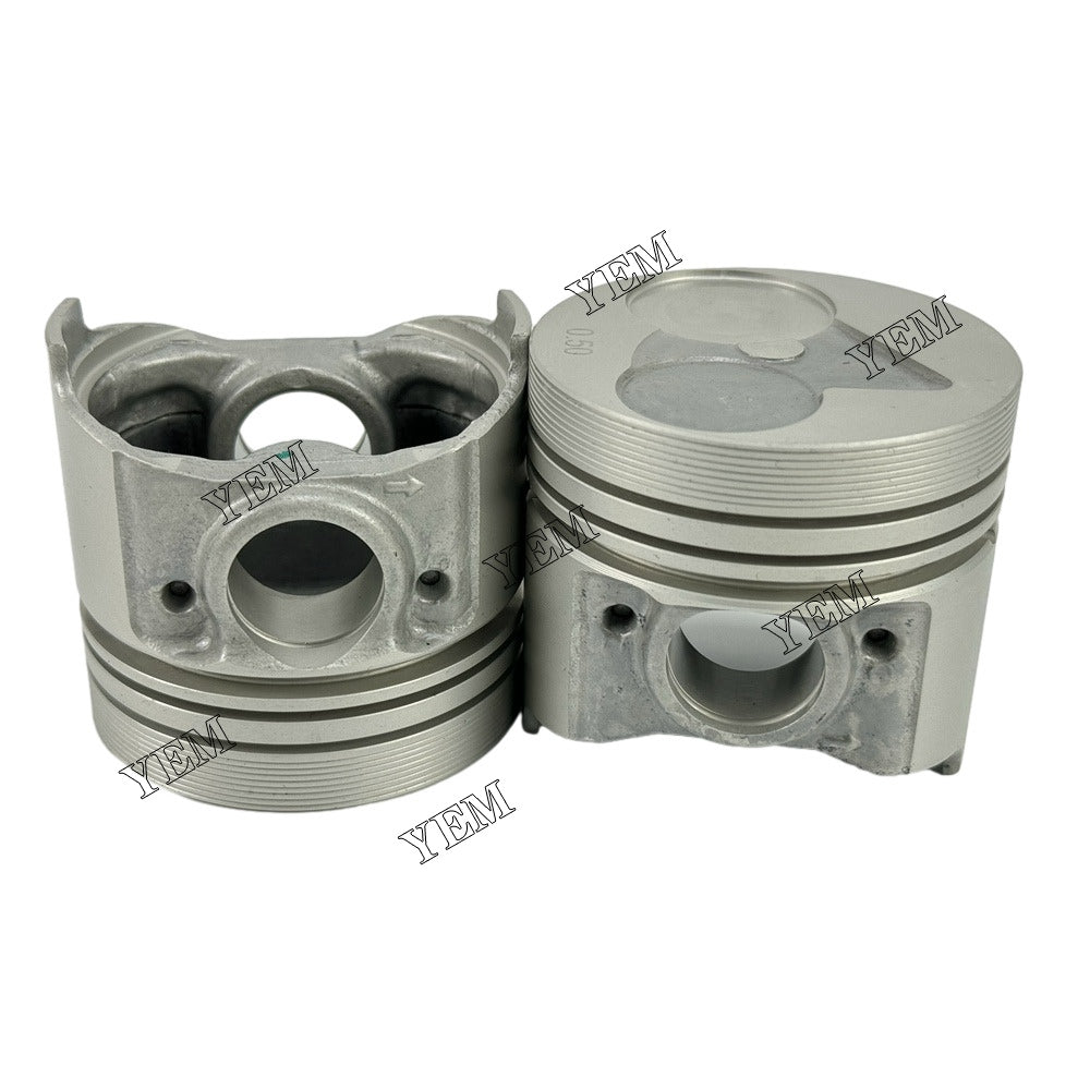 For Kubota 3 Cylinder Piston Kit +0.5mm D640 Engine Parts