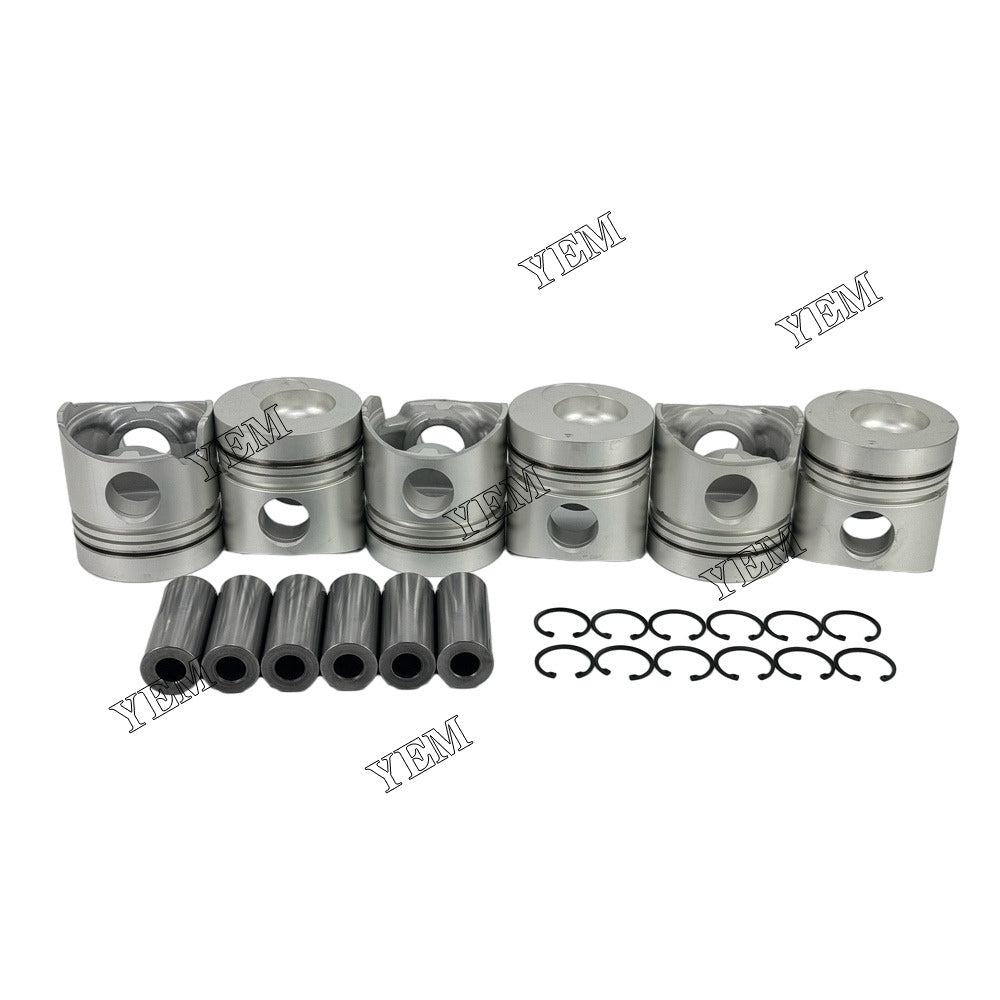 For Mitsubishi 6x Piston & Pin & Snap Ring STD 6D14 Engine Parts