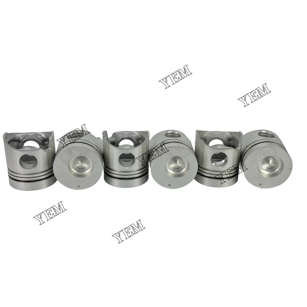 For Mitsubishi 6x Piston & Pin & Snap Ring STD 6D14 Engine Parts