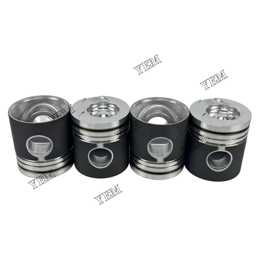 For Doosan 3 Cylinder Piston & Pin & Snap Ring STD 65.02501-0228B D1146 Engine Parts