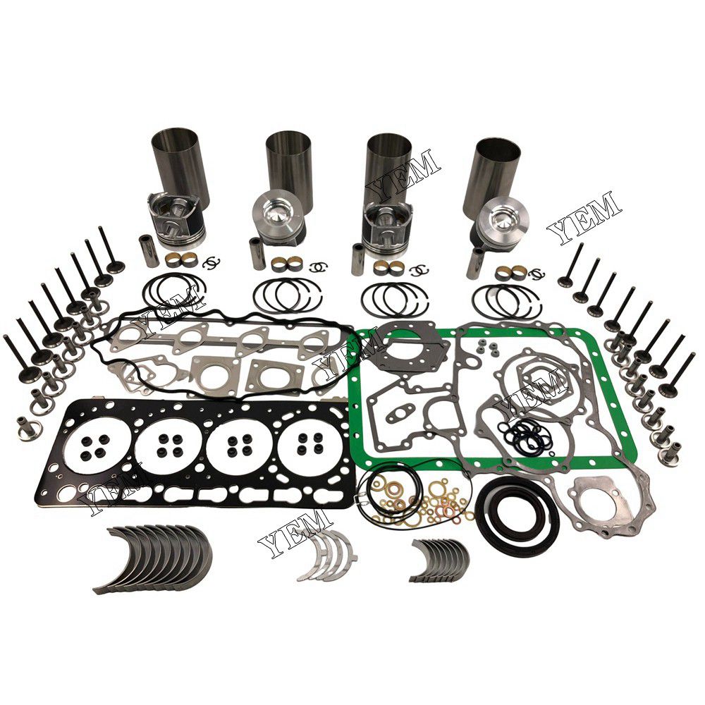 V3300 DI verhaul Rebuild Kit 52mm For Kubota 4 cylinder diesel engine parts For Kubota