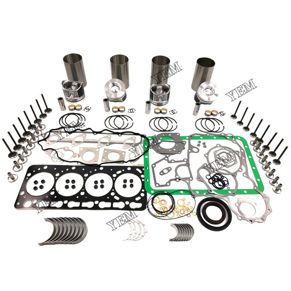 V3300 DI verhaul Rebuild Kit 52mm For Kubota 4 cylinder diesel engine parts For Kubota