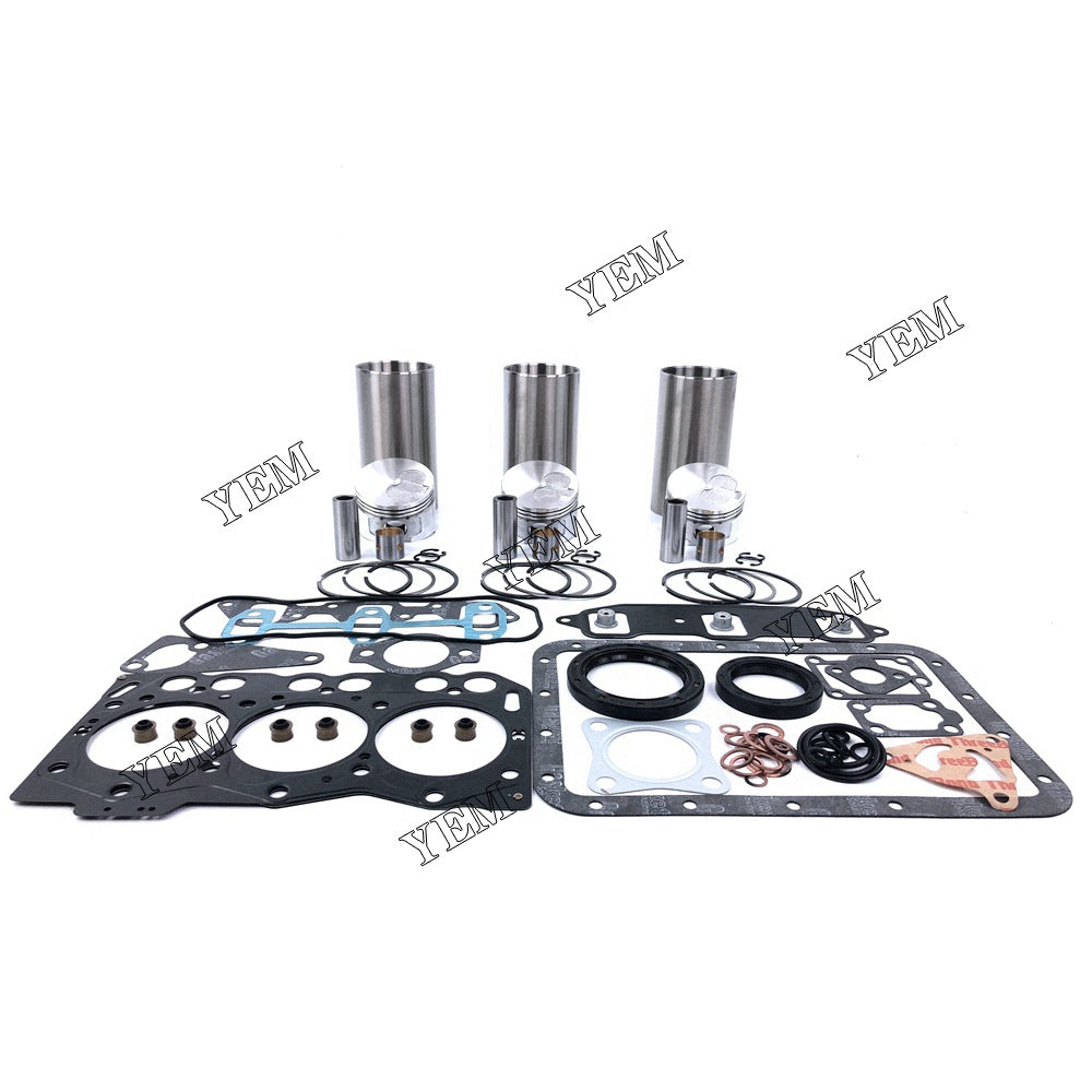 3TNE68 Overhaul Kit With Gasket Set For Yanmar 3 cylinder diesel engine parts For Yanmar