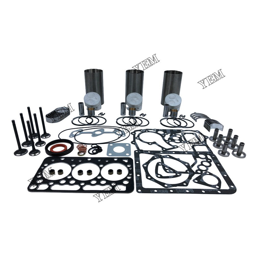 D722 Engine Rebuild Kit With Gasket Bearing Set Valve Train For Kubota 3 cylinder diesel engine parts For Kubota