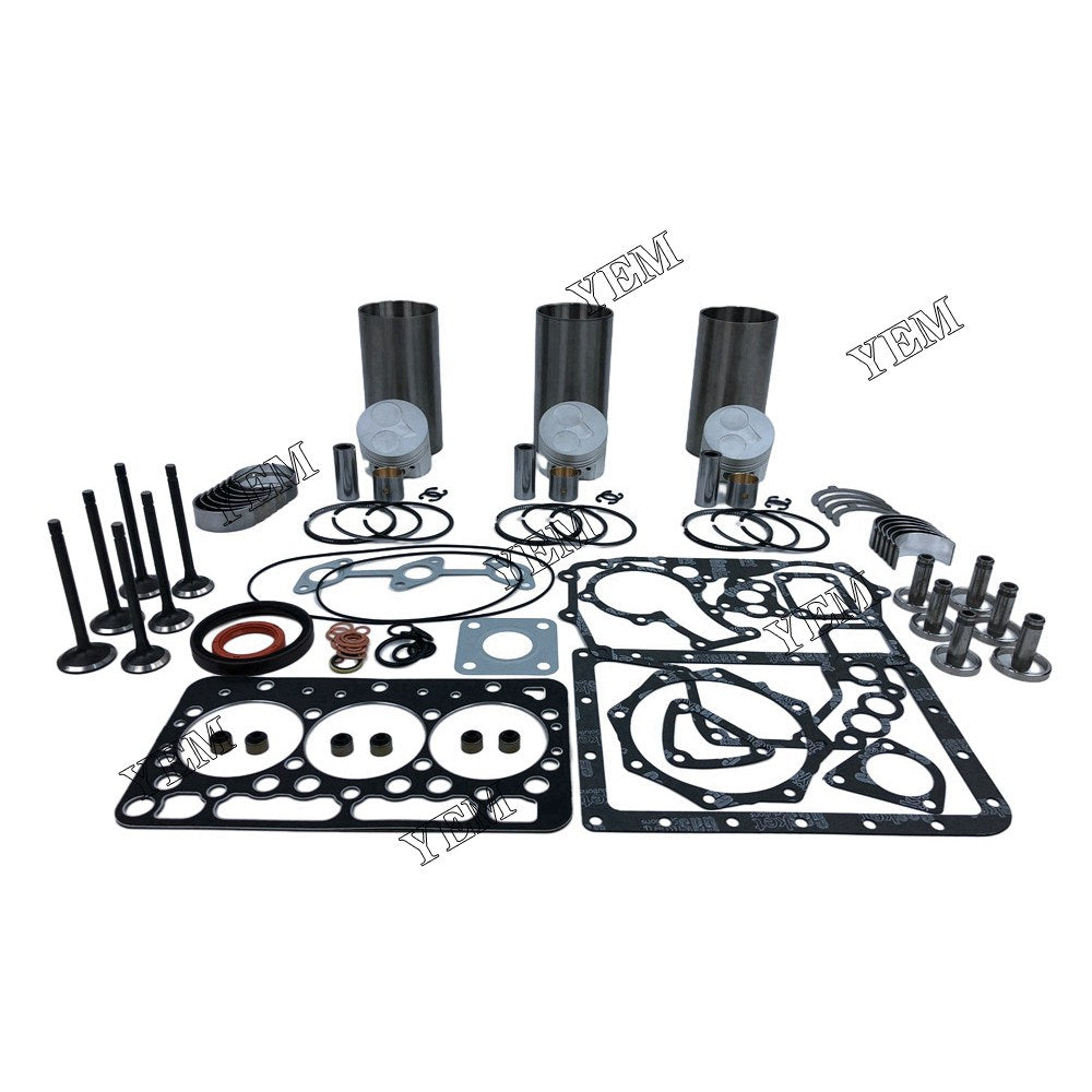 D722 Engine Rebuild Kit With Gasket Bearing Set Valve Train For Kubota 3 cylinder diesel engine parts For Kubota