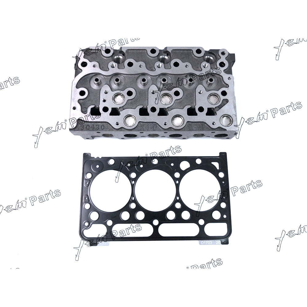 durable Cylinder Head With Head Gasket For Kubota D1703 Engine Parts