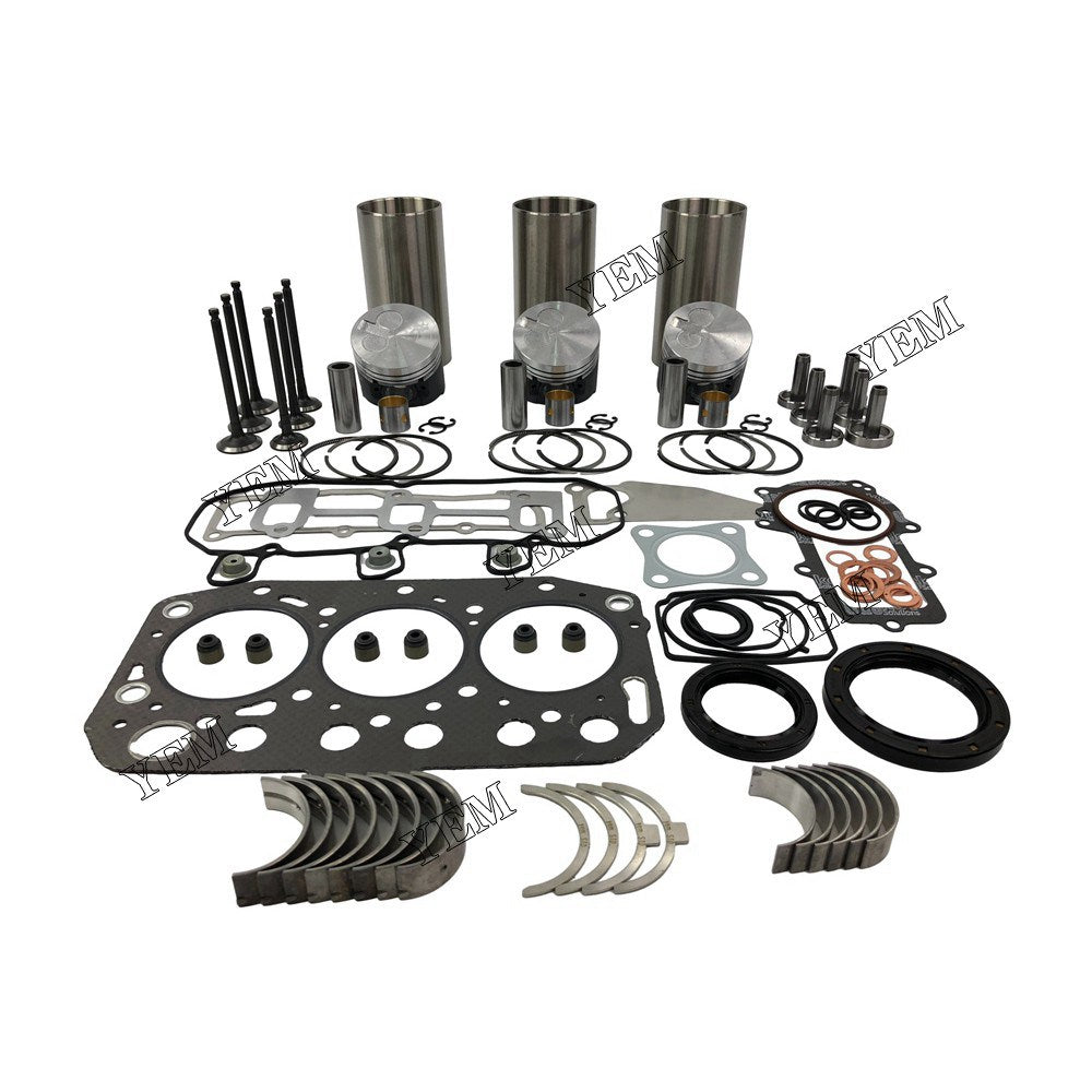 3TNV70 Overhaul Rebuild Kit With Gasket Set Bearing-Valve Train For Yanmar 3 cylinder diesel engine parts