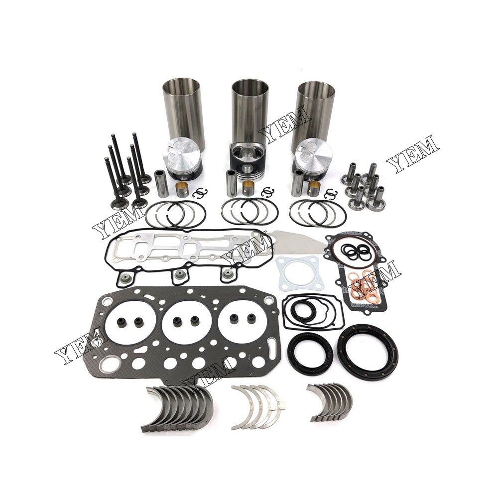 3TNV70 Overhaul Rebuild Kit With Gasket Set Bearing-Valve Train For Yanmar 3 cylinder diesel engine parts For Yanmar