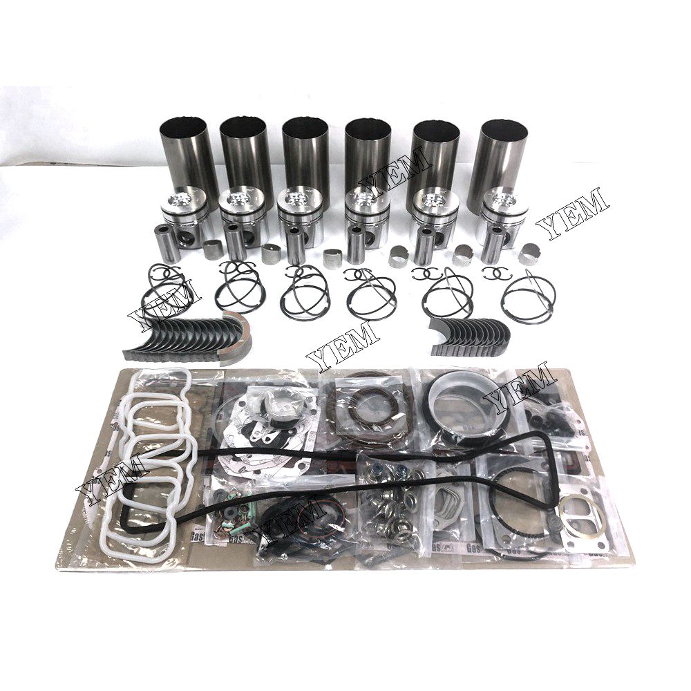 6BT Overhaul Rebuild Kit With Gasket Set Bearings For Cummins 6 cylinder diesel engine parts