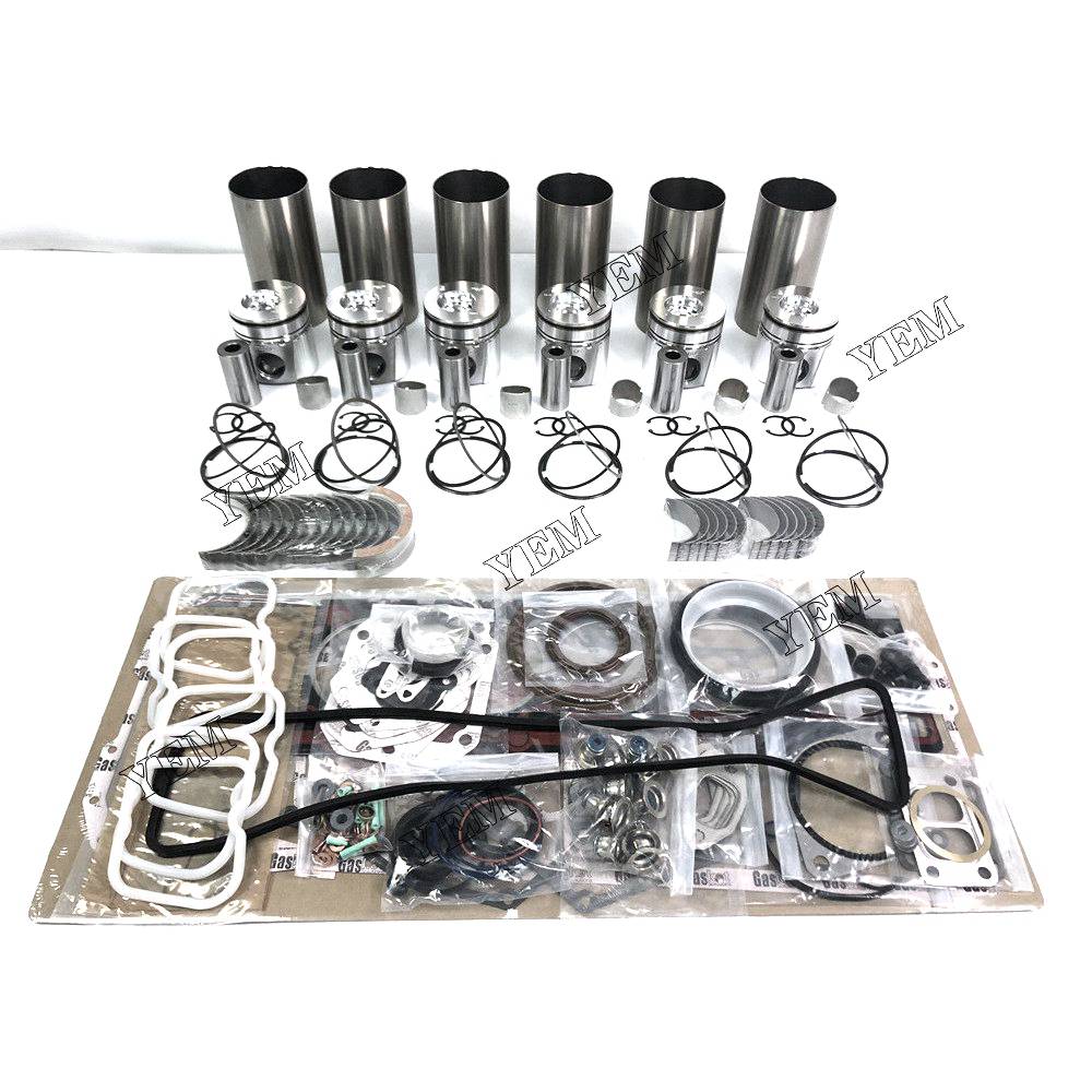 6BT Overhaul Rebuild Kit With Gasket Set Bearings For Cummins 6 cylinder diesel engine parts For Cummins