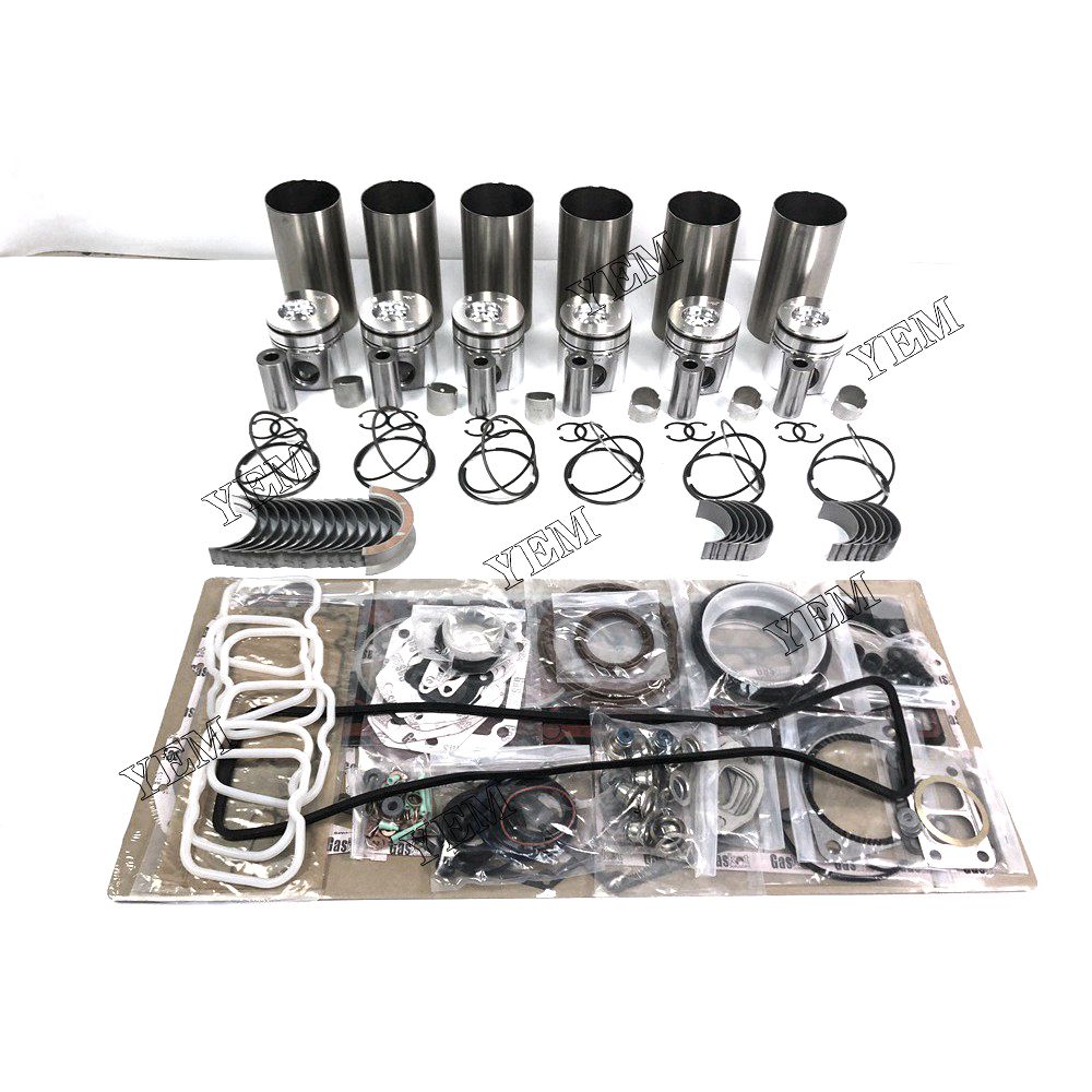 6BT Overhaul Rebuild Kit With Gasket Set Bearings For Cummins 6 cylinder diesel engine parts For Cummins