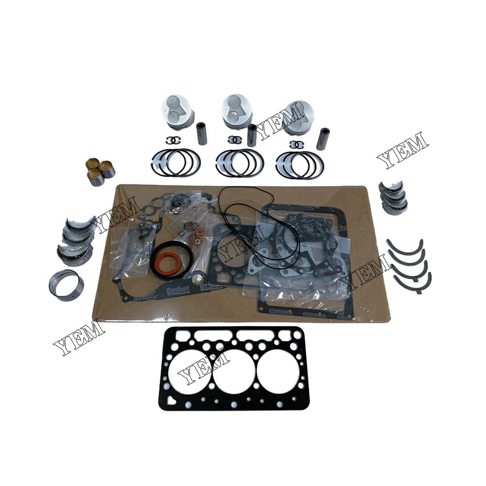 D722 Overhaul Rebuild Kit For Kubota 3 cylinder diesel engine parts For Kubota