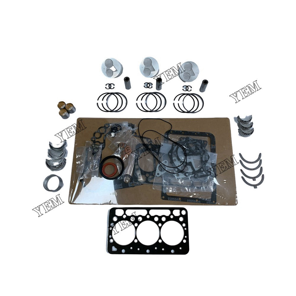 D722 Overhaul Rebuild Kit For Kubota 3 cylinder diesel engine parts For Kubota