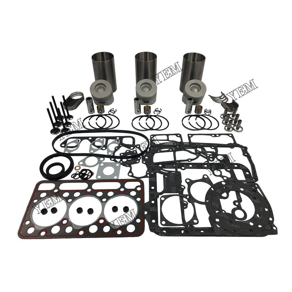 D1402-DI Overhaul Rebuild Kit With Gasket Set Bearing-Valve Train For Kubota 3 cylinder diesel engine parts For Kubota