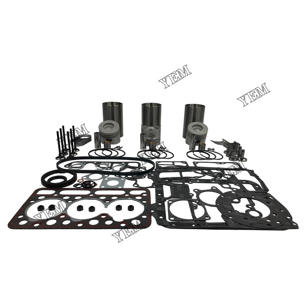 D1402-DI Overhaul Rebuild Kit With Gasket Set Bearing-Valve Train For Kubota 3 cylinder diesel engine parts For Kubota