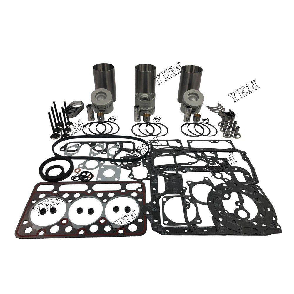 D1402-DI Overhaul Rebuild Kit With Gasket Set Bearing-Valve Train For Kubota 3 cylinder diesel engine parts For Kubota