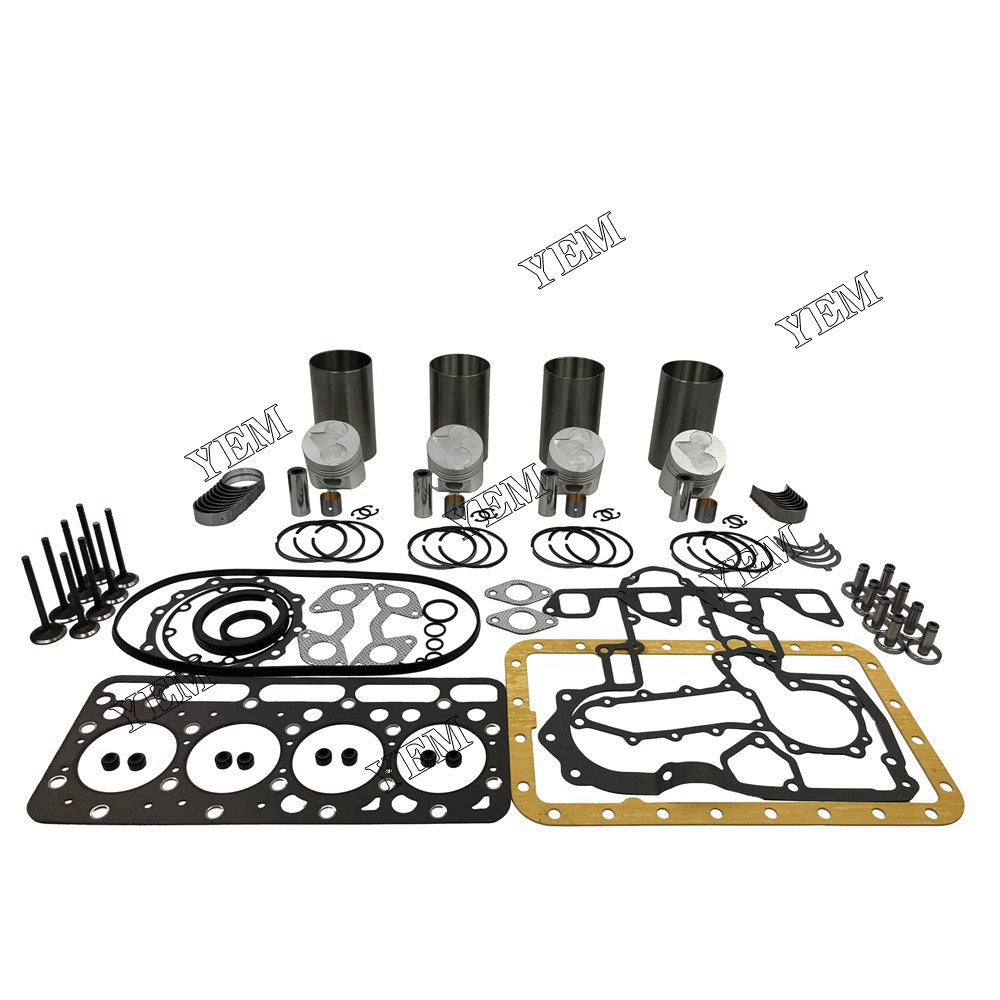 V1903 Overhaul Rebuild Kit With Gasket Set Bearing-Valve Train For Kubota 4 cylinder diesel engine parts For Kubota