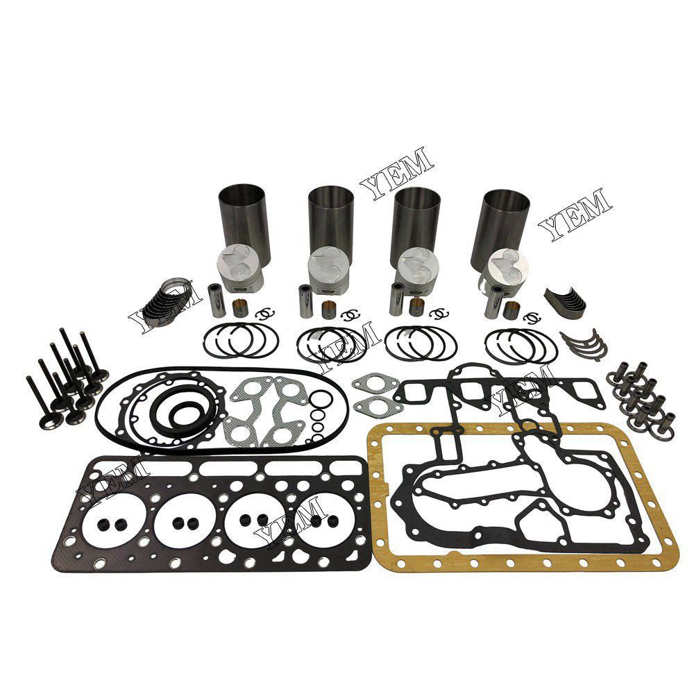 V1903 Overhaul Rebuild Kit With Gasket Set Bearing-Valve Train For Kubota 4 cylinder diesel engine parts For Kubota