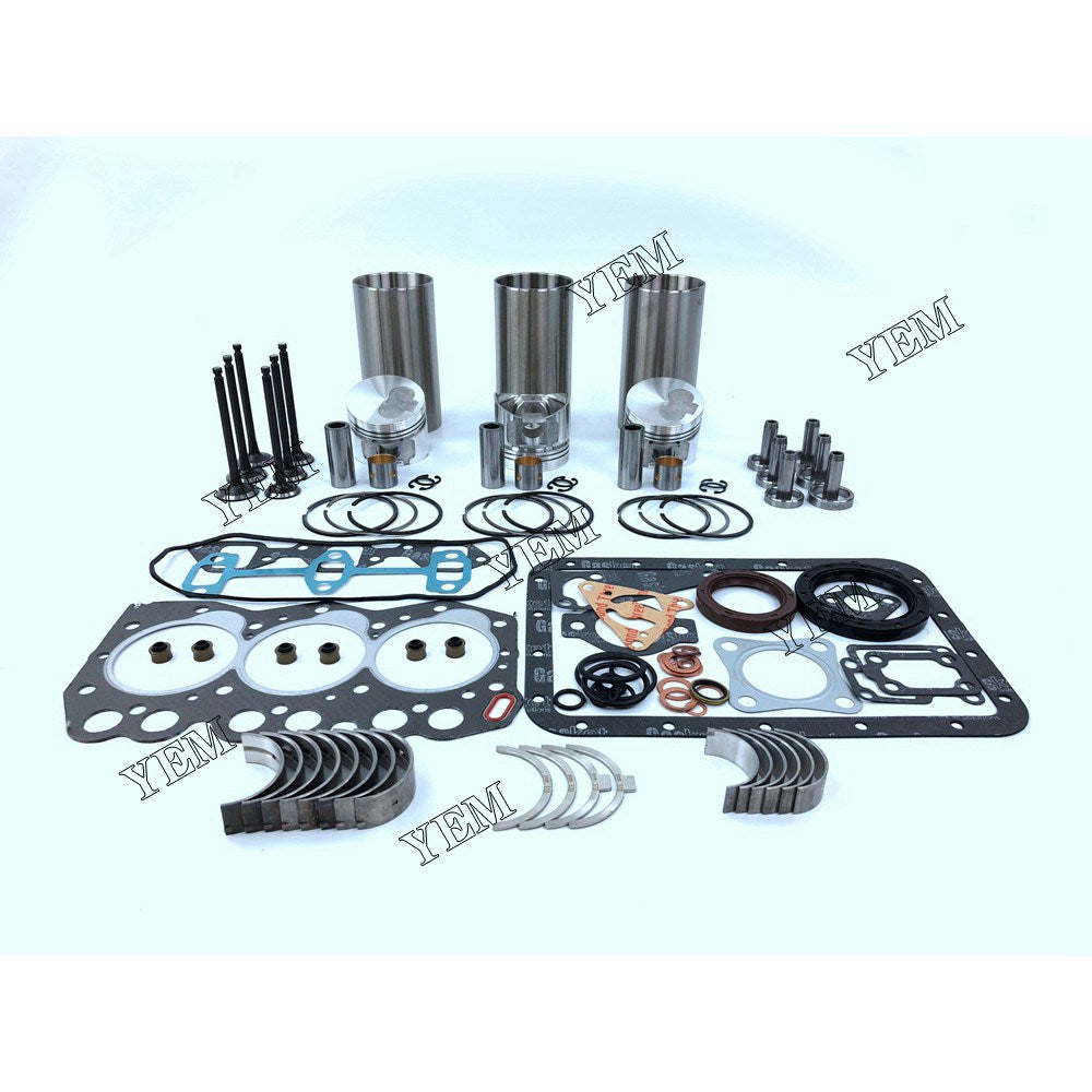 3TNV66 Overhaul Rebuild Kit With Gasket Set Bearing-Valve Train For Yanmar 3 cylinder diesel engine parts