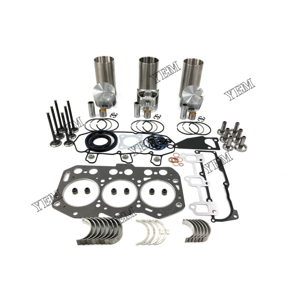 3TNV76 Overhaul Rebuild Kit With Gasket Set Bearing-Valve Train For Yanmar 3 cylinder diesel engine parts