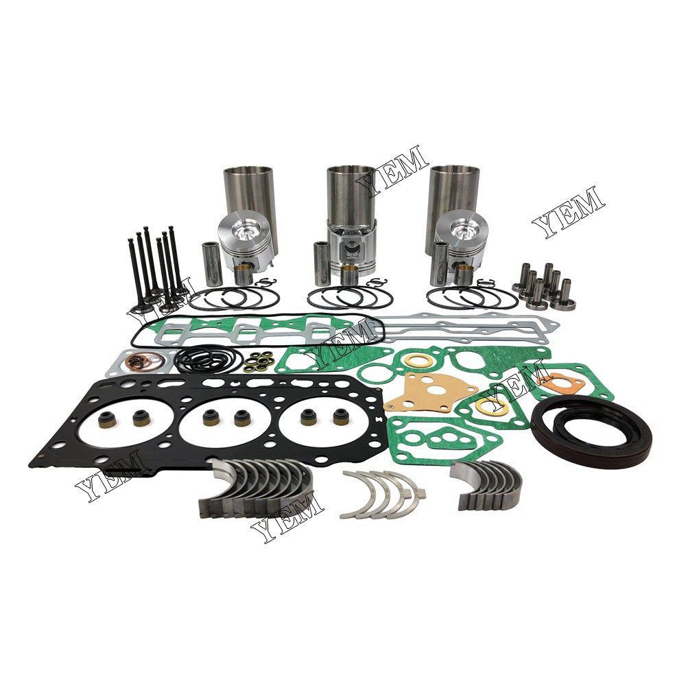 3D84-3 Overhaul Rebuild Kit With Gasket Set Bearing-Valve Train For Yanmar 3 cylinder diesel engine parts For Yanmar