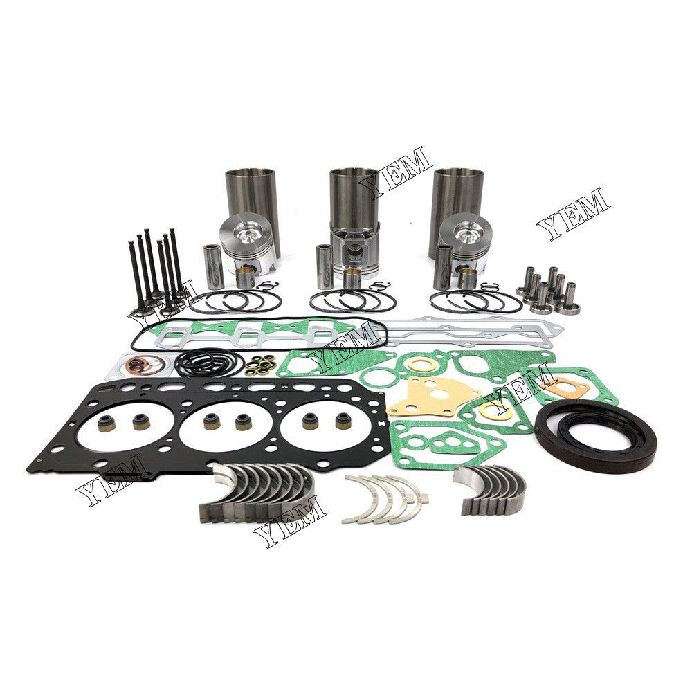 3D84-3 Overhaul Rebuild Kit With Gasket Set Bearing-Valve Train For Yanmar 3 cylinder diesel engine parts For Yanmar