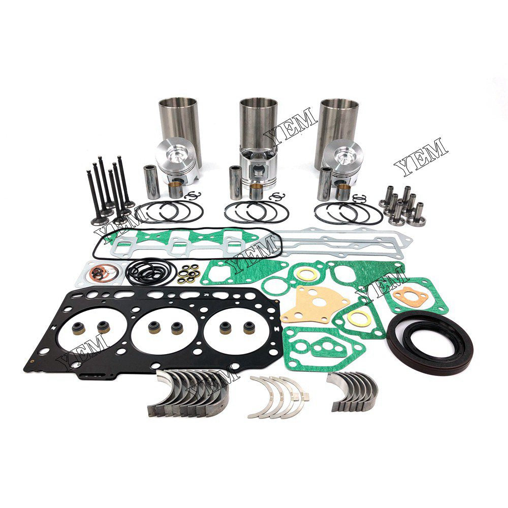 3D84-3 Overhaul Rebuild Kit With Gasket Set Bearing-Valve Train For Yanmar 3 cylinder diesel engine parts For Yanmar