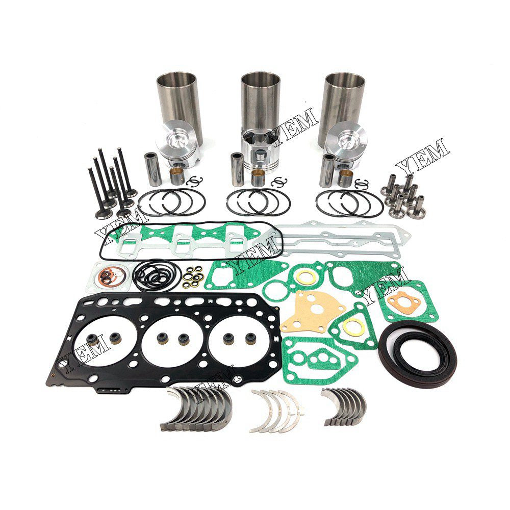 3D84-3 Overhaul Rebuild Kit With Gasket Set Bearing-Valve Train For Yanmar 3 cylinder diesel engine parts For Yanmar