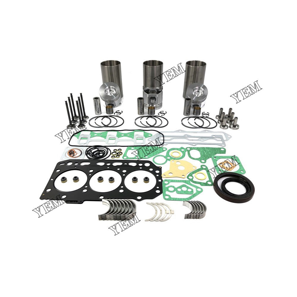 3D84-3 Overhaul Rebuild Kit With Gasket Set Bearing-Valve Train For Yanmar 3 cylinder diesel engine parts For Yanmar