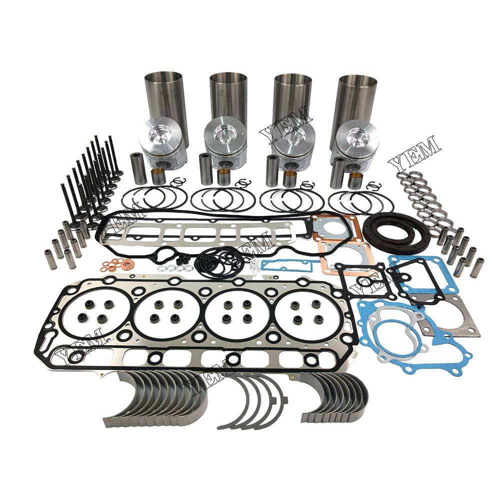 4TNV106 Overhaul Rebuild Kit With Gasket Set Bearing-Valve Train For Yanmar 4 cylinder diesel engine parts