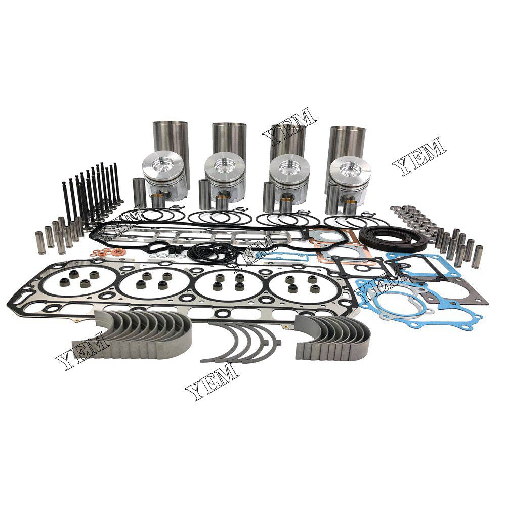 4TNV106 Overhaul Rebuild Kit With Gasket Set Bearing-Valve Train For Yanmar 4 cylinder diesel engine parts For Yanmar