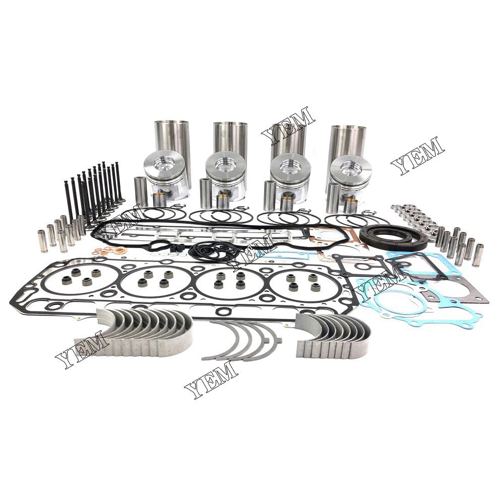 4TNV106 Overhaul Rebuild Kit With Gasket Set Bearing-Valve Train For Yanmar 4 cylinder diesel engine parts For Yanmar