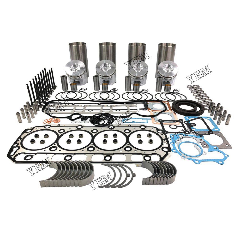 4TNV106 Overhaul Rebuild Kit With Gasket Set Bearing-Valve Train For Yanmar 4 cylinder diesel engine parts For Yanmar