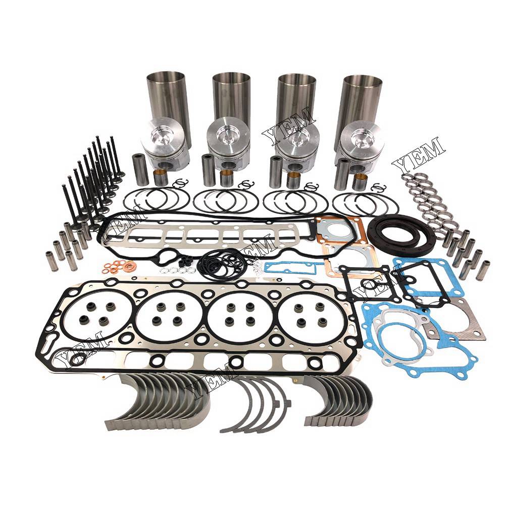 4TNV106 Overhaul Rebuild Kit With Gasket Set Bearing-Valve Train For Yanmar 4 cylinder diesel engine parts For Yanmar