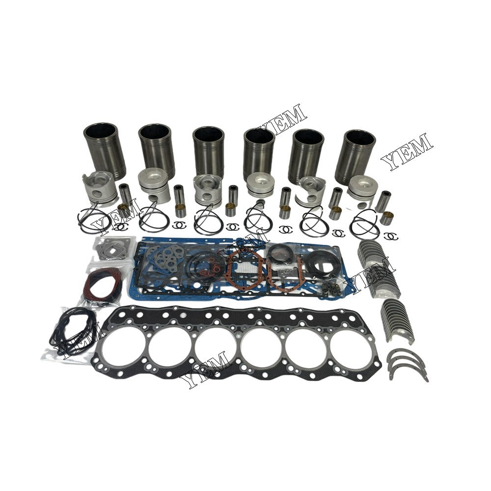 6D15 Overhaul Rebuild Kit With Gasket Set Bearing For Mitsubishi 6 cylinder diesel engine parts