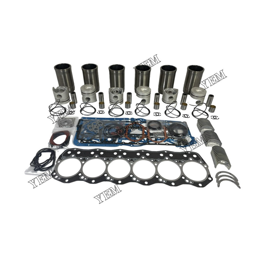 6D15 Overhaul Rebuild Kit With Gasket Set Bearing For Mitsubishi 6 cylinder diesel engine parts For Mitsubishi