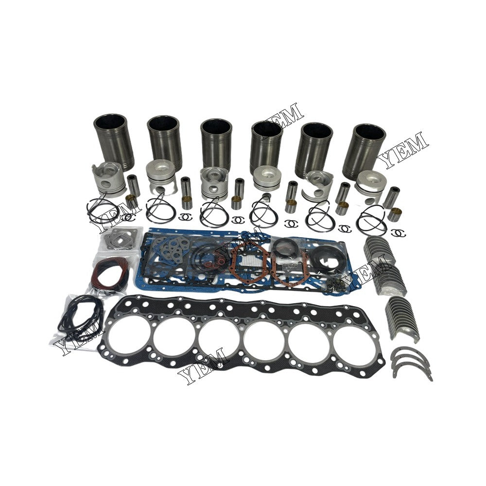 6D15 Overhaul Rebuild Kit With Gasket Set Bearing For Mitsubishi 6 cylinder diesel engine parts For Mitsubishi