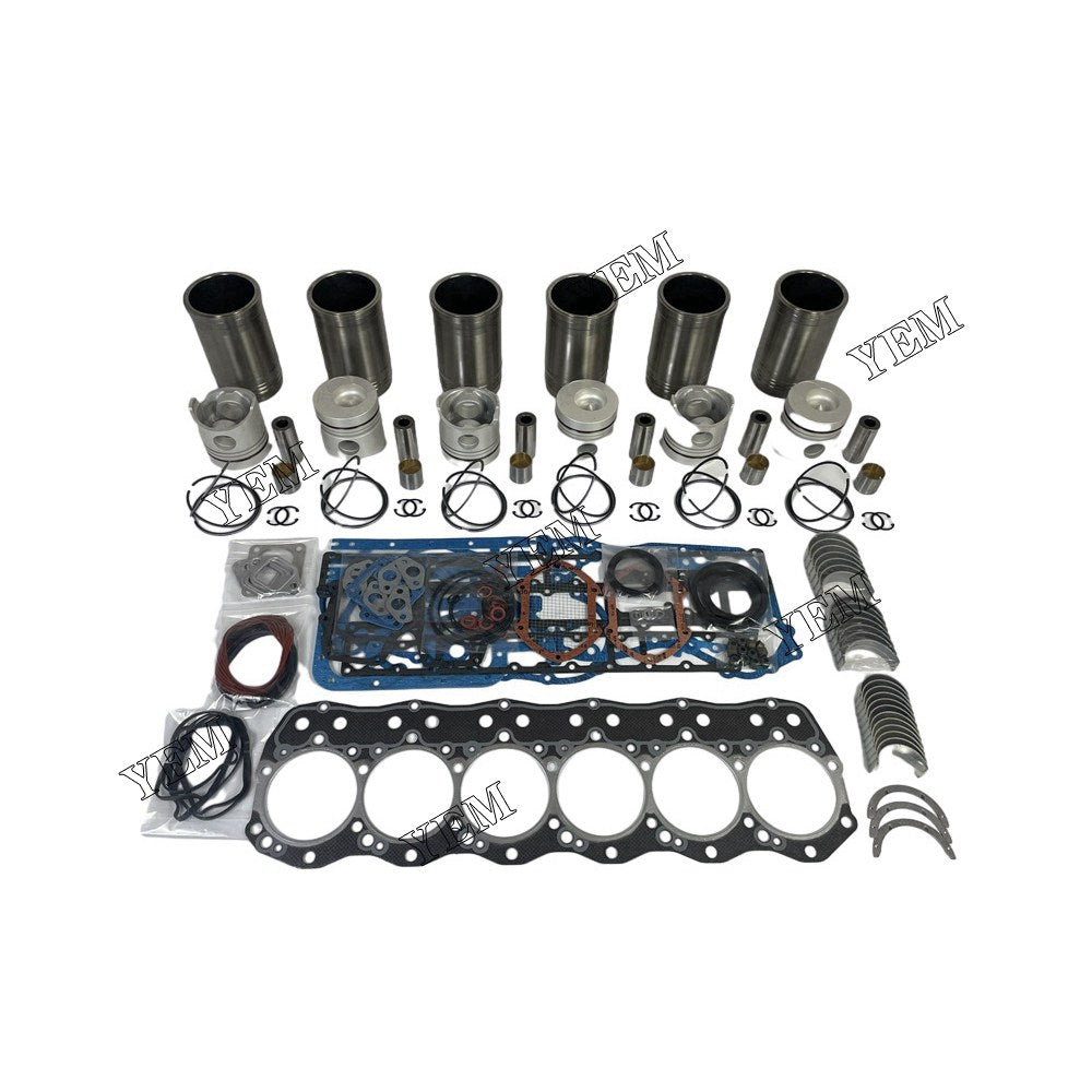 6D15 Overhaul Rebuild Kit With Gasket Set Bearing For Mitsubishi 6 cylinder diesel engine parts For Mitsubishi