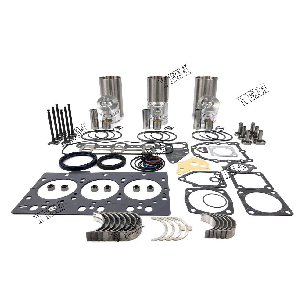 3TNA78 Overhaul Rebuild Kit With Gasket Set Bearing-Valve Train For Yanmar 3 cylinder diesel engine parts For Yanmar