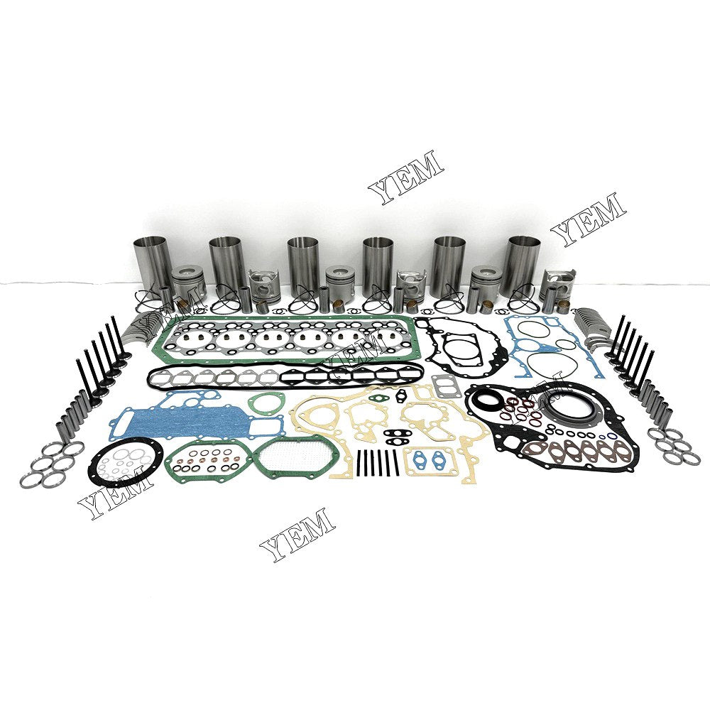 6D34 Overhaul Rebuild Kit With Gasket Set Bearing-Valve Train For Mitsubishi 6 cylinder diesel engine parts